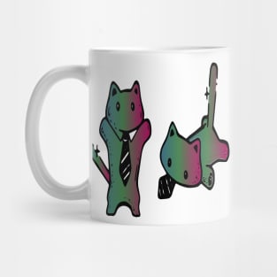 cat tie Mug